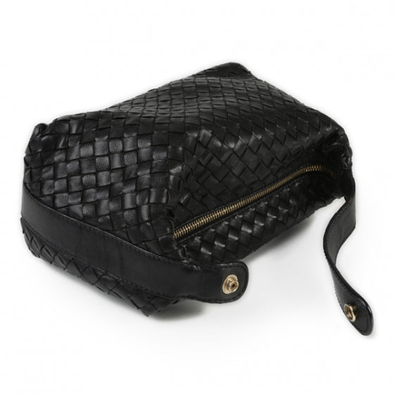 Nappa Intrecciato Cosmetic Case Nero