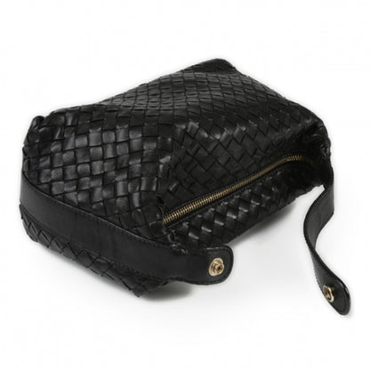 Bottega Veneta Nappa Intrecciato Cosmetic Case Nero 4 of 9
