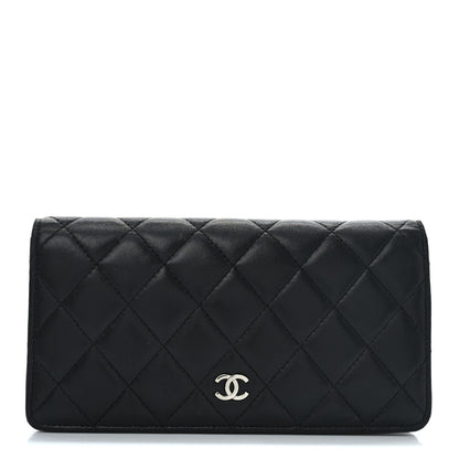 Chanel Lambskin Quilted Yen Wallet Black 1 of 10