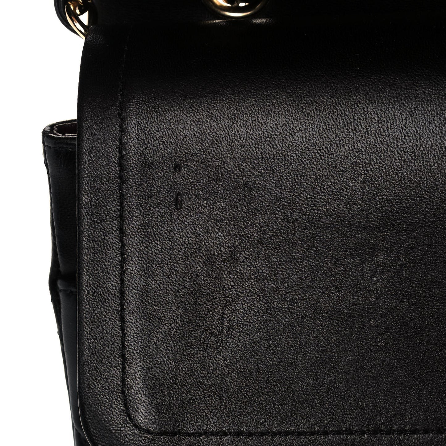 Lambskin Quilted Maxi Double Flap Black