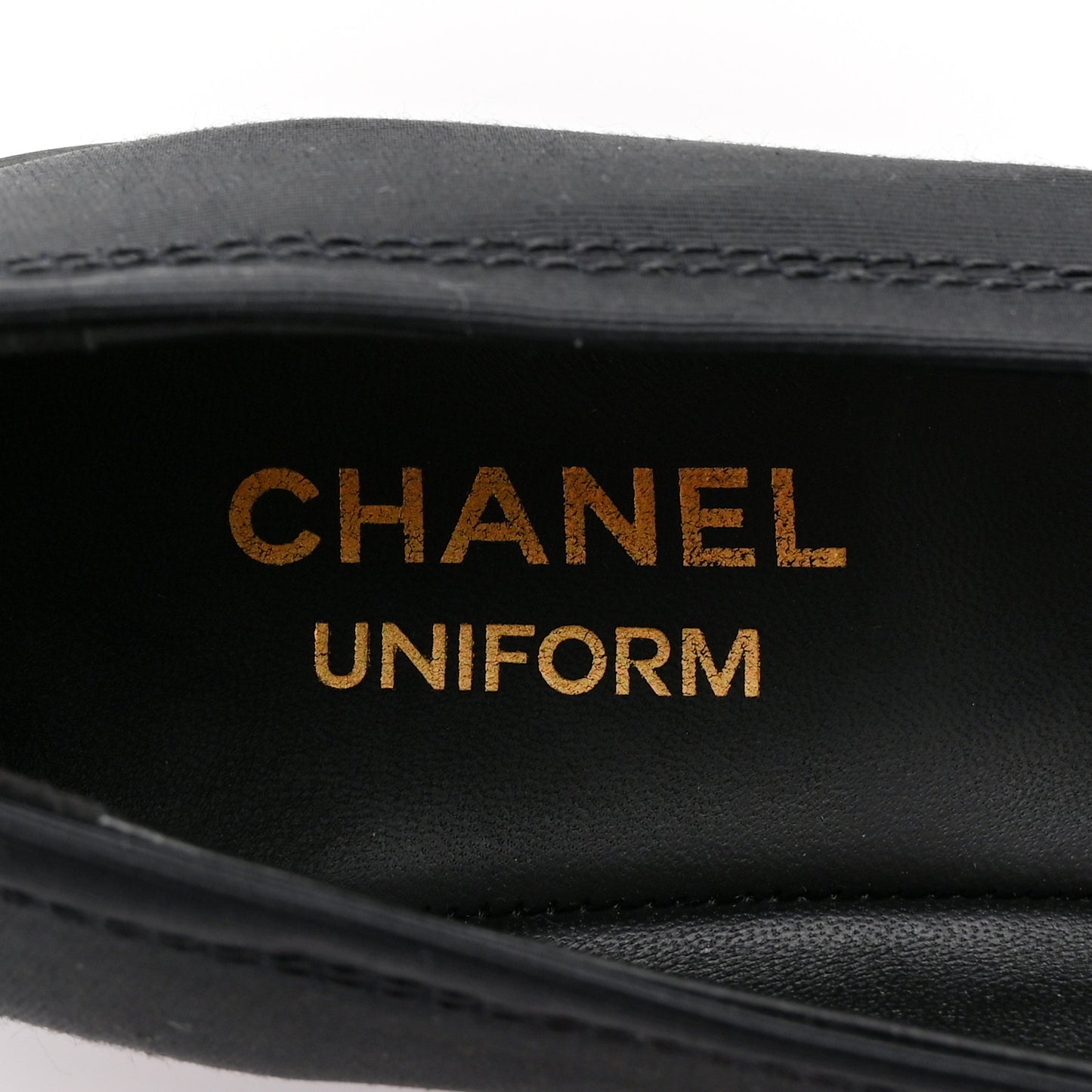 Grosgrain Cap Toe Uniform Ballerina Flats 41 Black