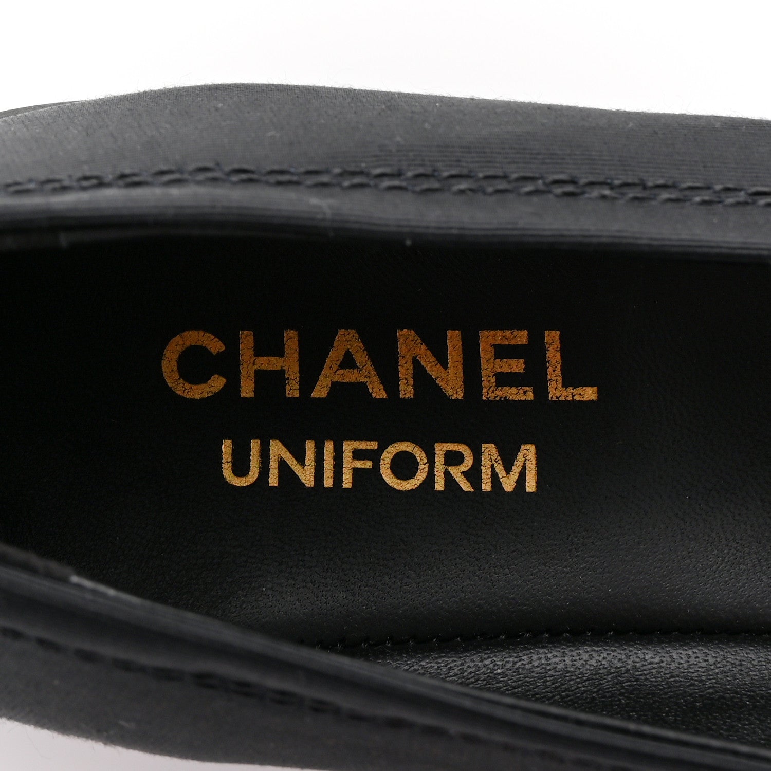 Chanel Grosgrain Cap Toe Uniform Ballerina Flats 41 Black 8 of 9