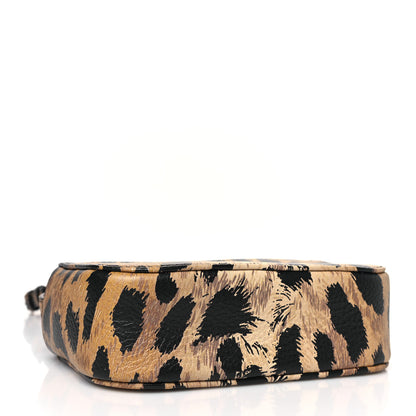 Balenciaga Calfskin Printed Leopard XS Everyday Camera Bag Beige White 4 of 8