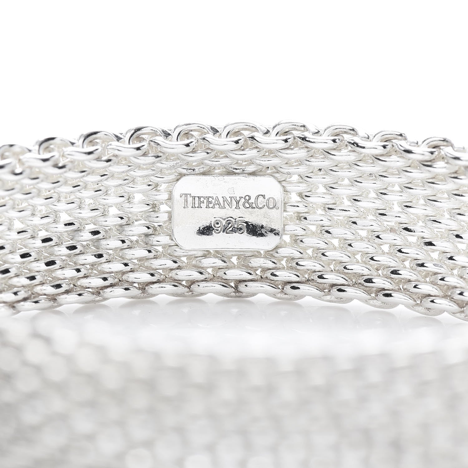 Tiffany Sterling Silver Somerset Mesh Bracelet 4 of 4