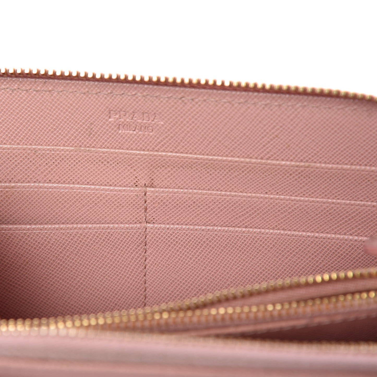 Saffiano Fiocco Bow Zip Around Wallet Orchidea