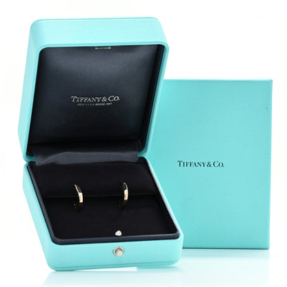 Tiffany 18K Rose Gold Small Lock Earrings 5 of 5