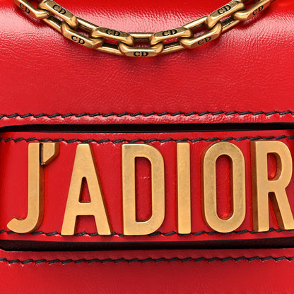 Christian Dior Calfskin Mini J'Adior Chain Flap Bag Spicy Red 7 of 9