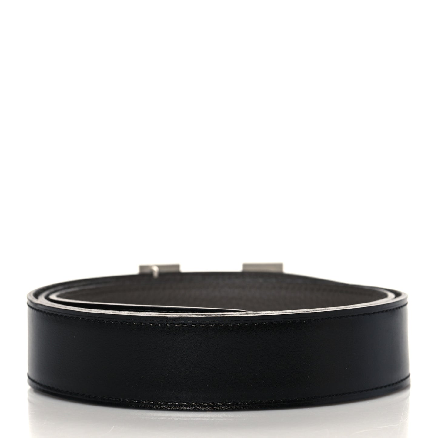 135 Togo 32mm Guilloche H Belt 90 Black Etain