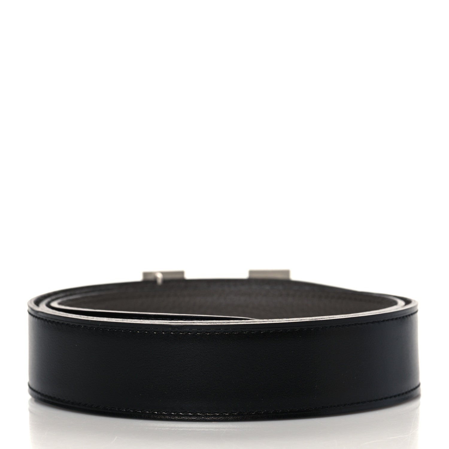 Hermes 135 Togo 32mm Guilloche H Belt 90 Black Etain 3 of 7