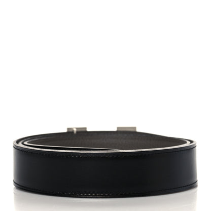 Hermes 135 Togo 32mm Guilloche H Belt 90 Black Etain 3 of 7