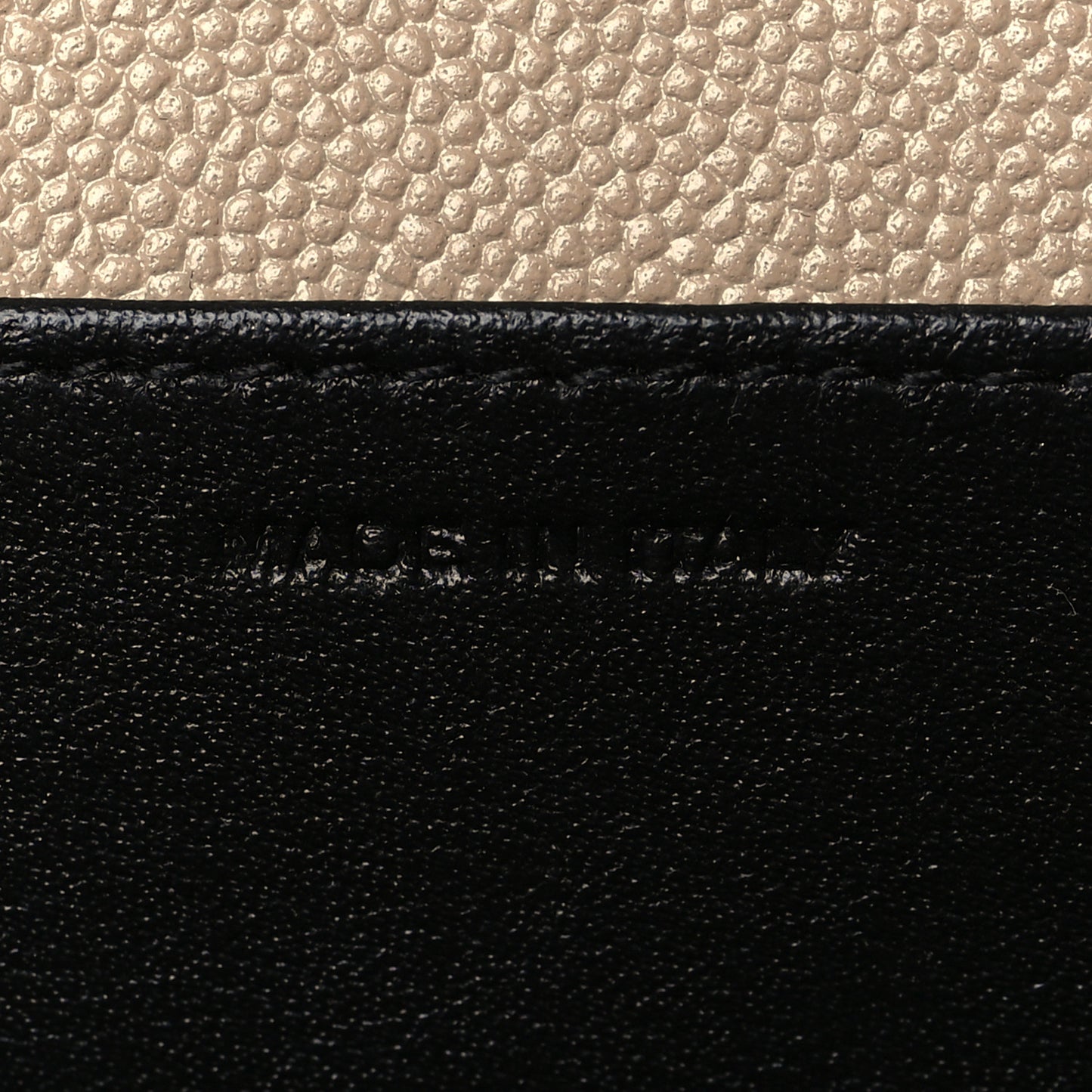Grain De Poudre Monogram Uptown Chain Wallet Dark Beige
