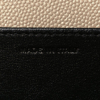 Saint Laurent Grain De Poudre Monogram Uptown Chain Wallet Dark Beige 8 of 13