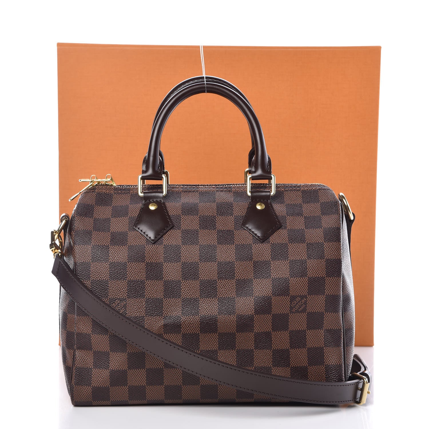 Louis Vuitton Damier Ebene Speedy Bandouliere 25 11 of 11
