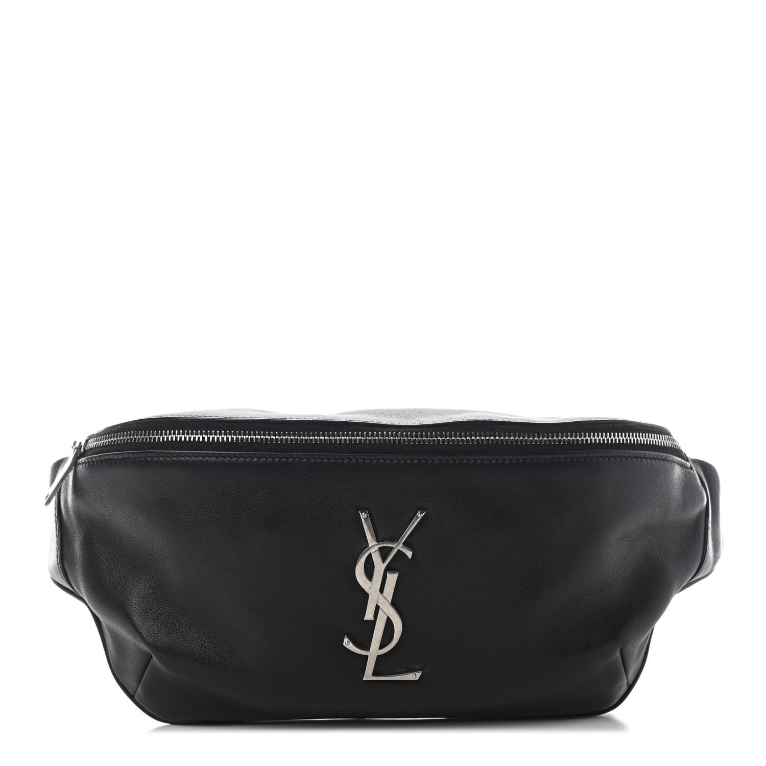Saint Laurent Calfskin Monogram Belt Bag Black 1 of 8