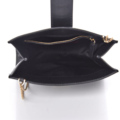 Valentino Garavani Vitello Glam Lock Rockstud Messenger Bag Black 5 of 9