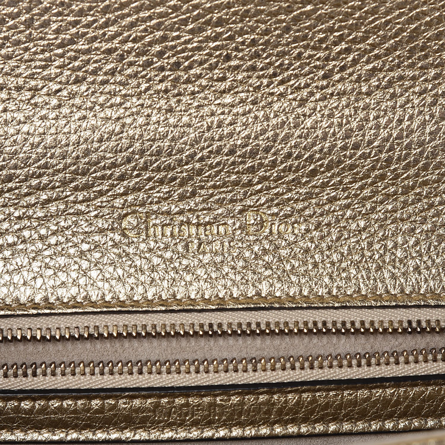 Christian Dior Metallic Calfskin Studded Small Diorama Flap Bag Gold 6 of 12