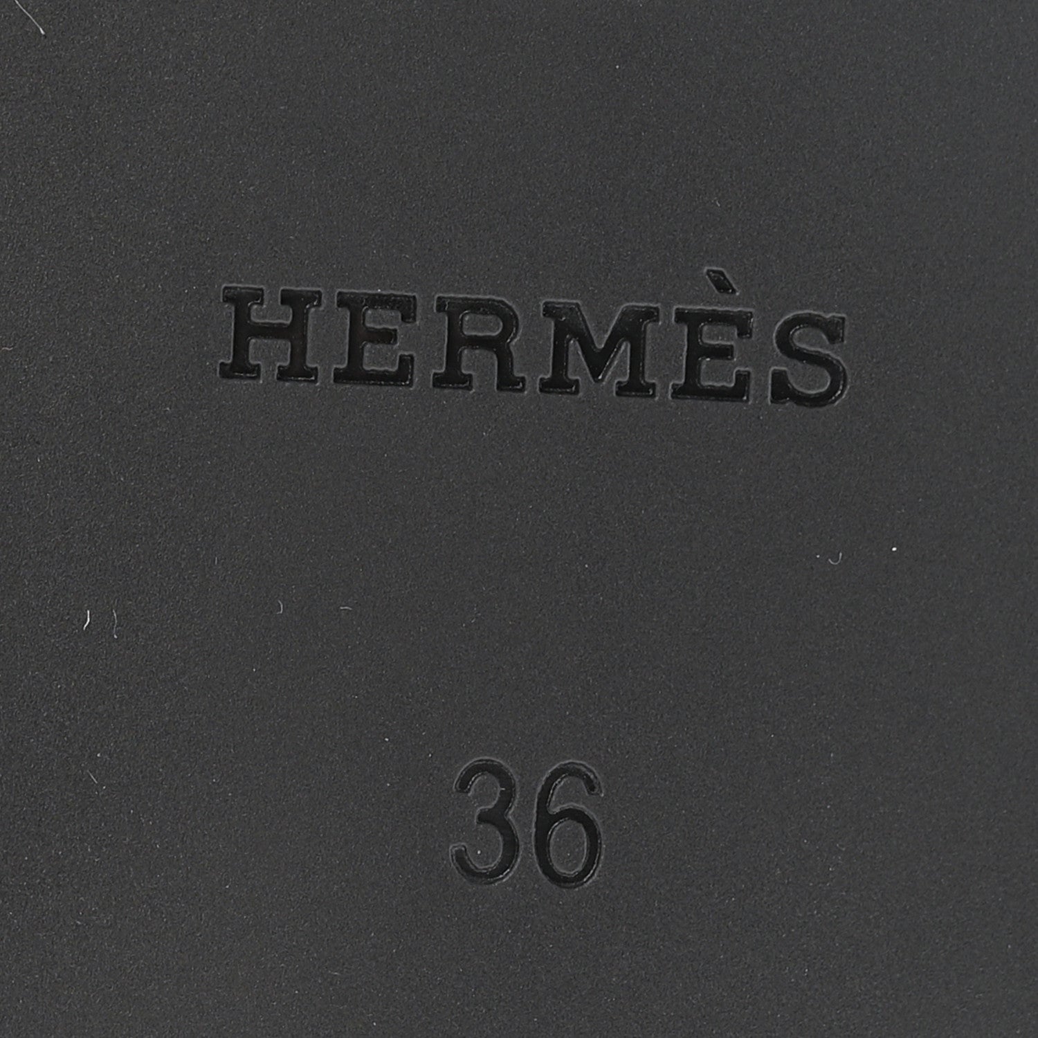 Hermes Rubber Womens Egerie Sandals 36 Black 8 of 12