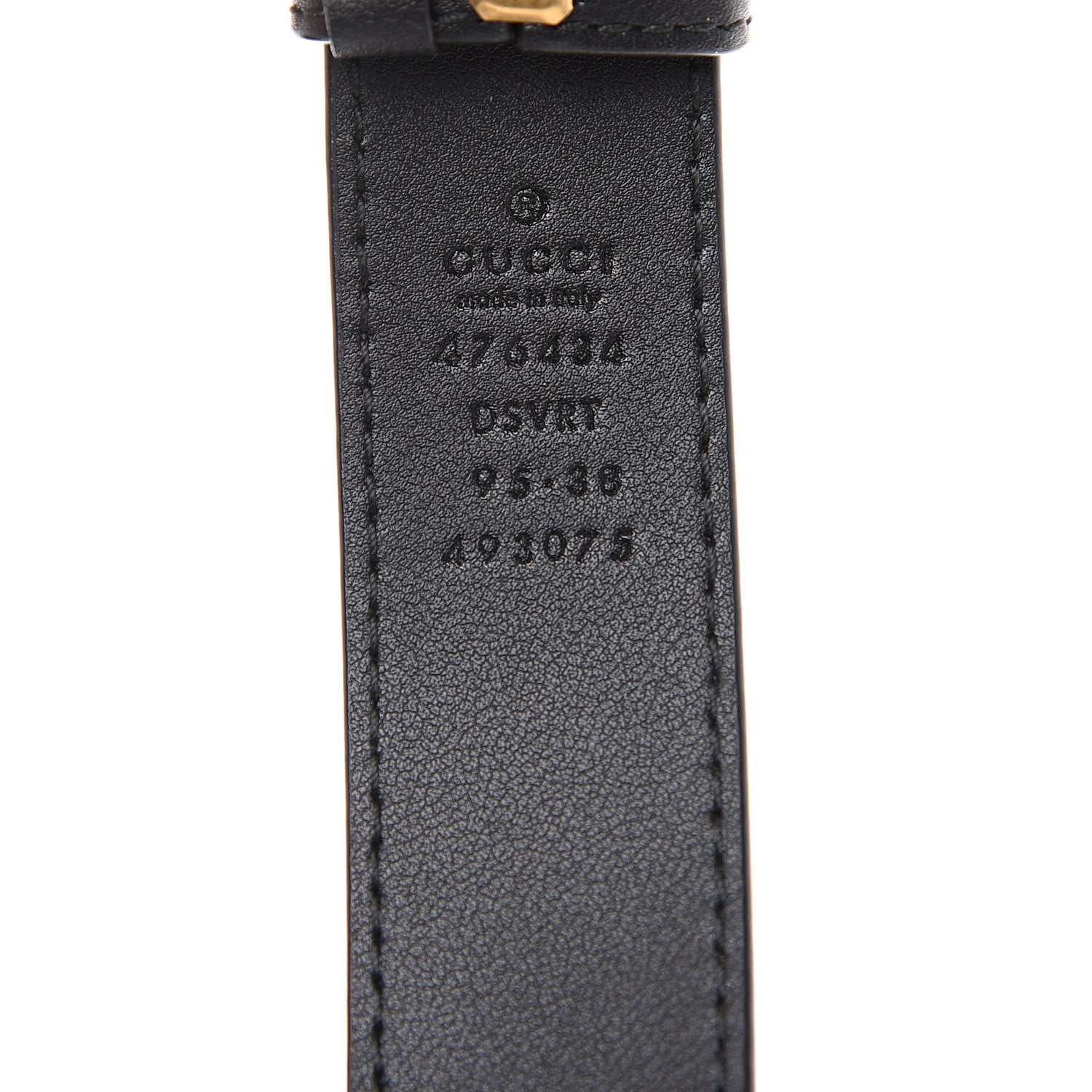 Gucci Calfskin Matelasse GG Marmont Belt Bag 95 38 Black 5 of 8