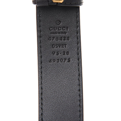 Gucci Calfskin Matelasse GG Marmont Belt Bag 95 38 Black 5 of 8