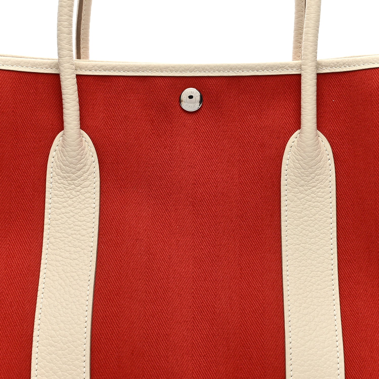 Hermes Grand Chevron Weave Negonda Garden Party 36 MM Rouge 8 of 11