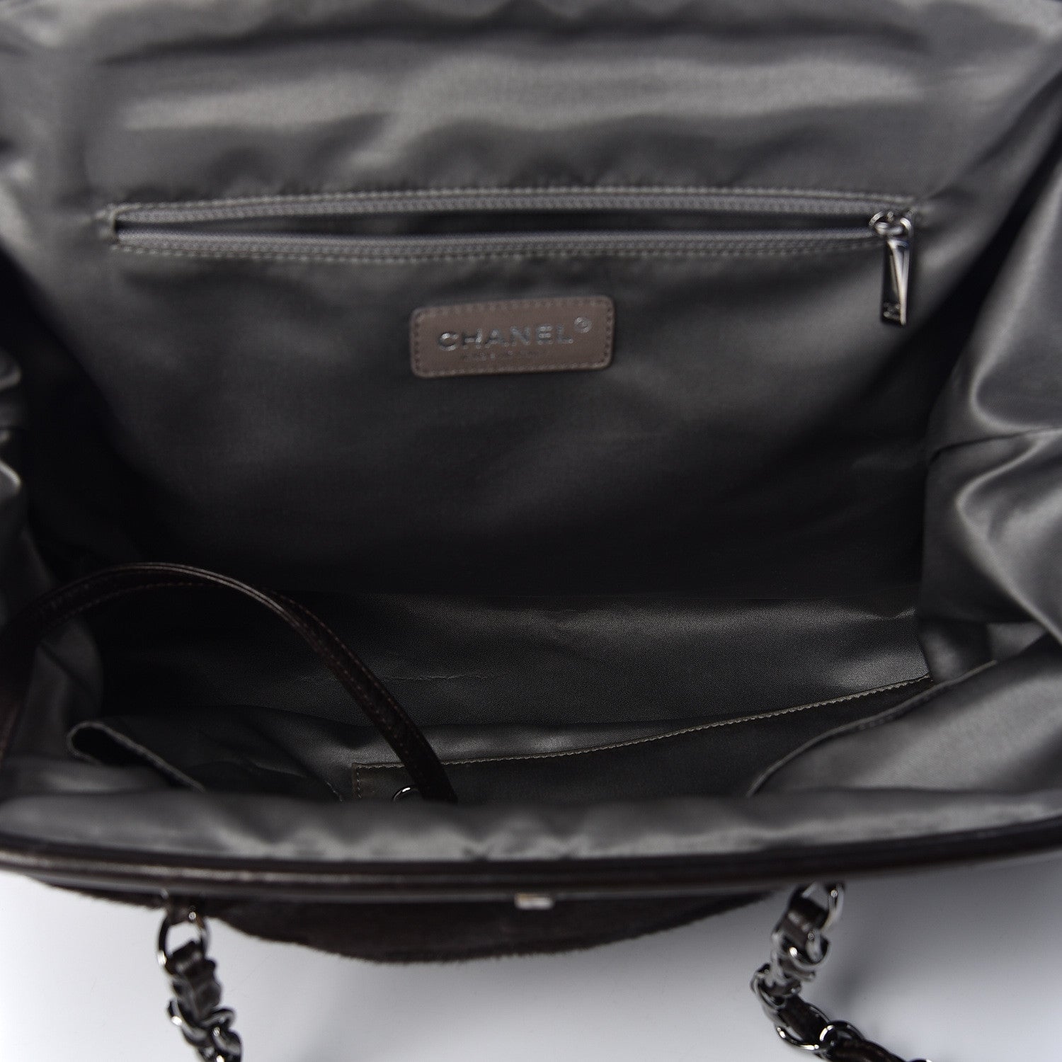 Chanel Pony Hair Sharpei Frame Tote Dark Brown 5 of 13