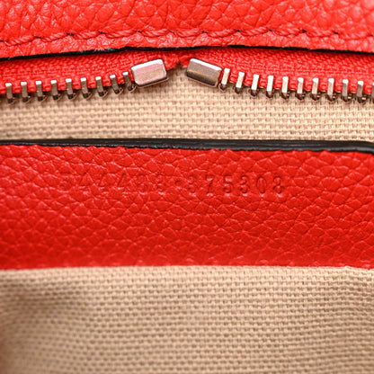 Alexander McQueen Pebbled Calfskin Mini Padlock Tote Red 7 of 12