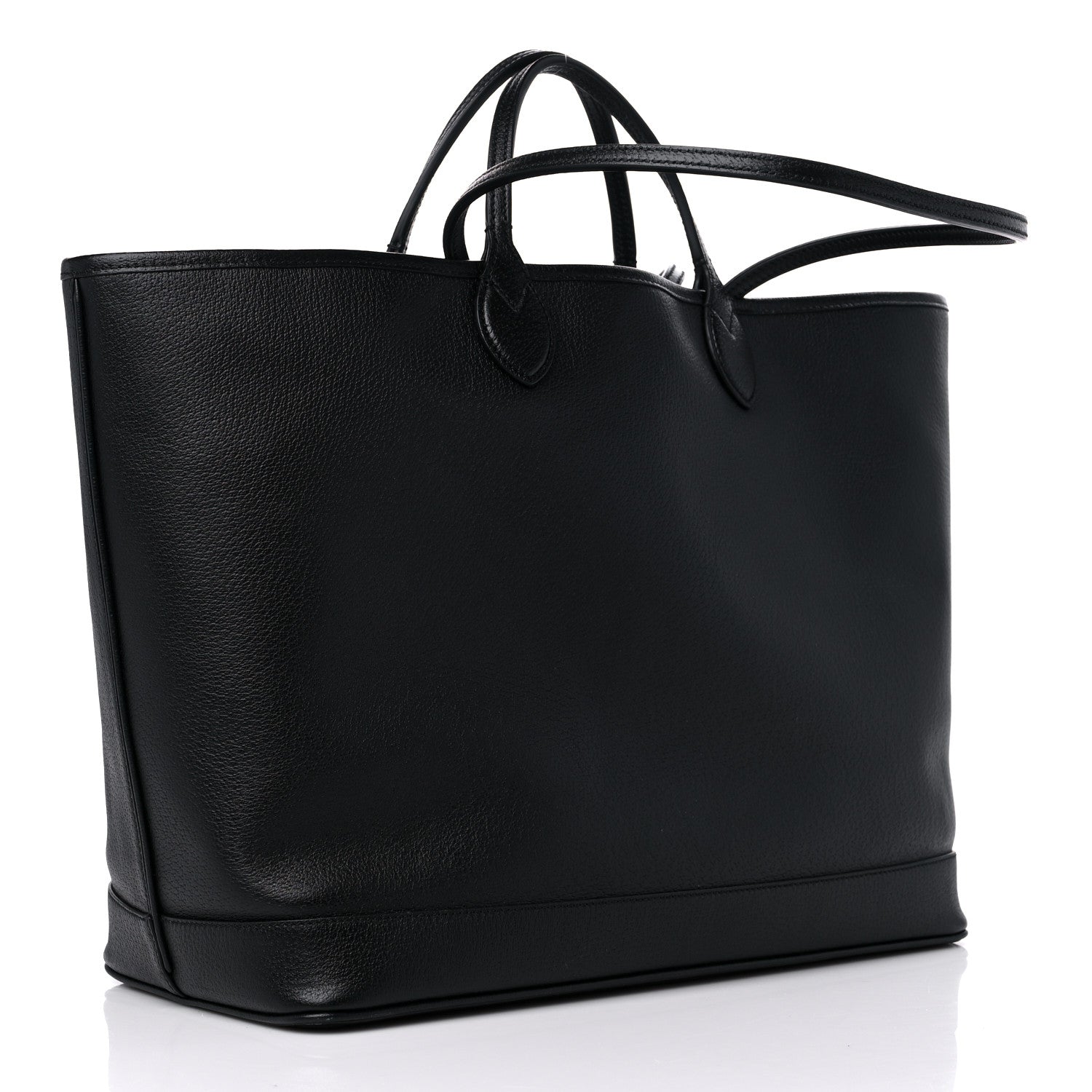 Gucci Textured Dollar Calfskin Large Ophidia Tote Black 3 of 9