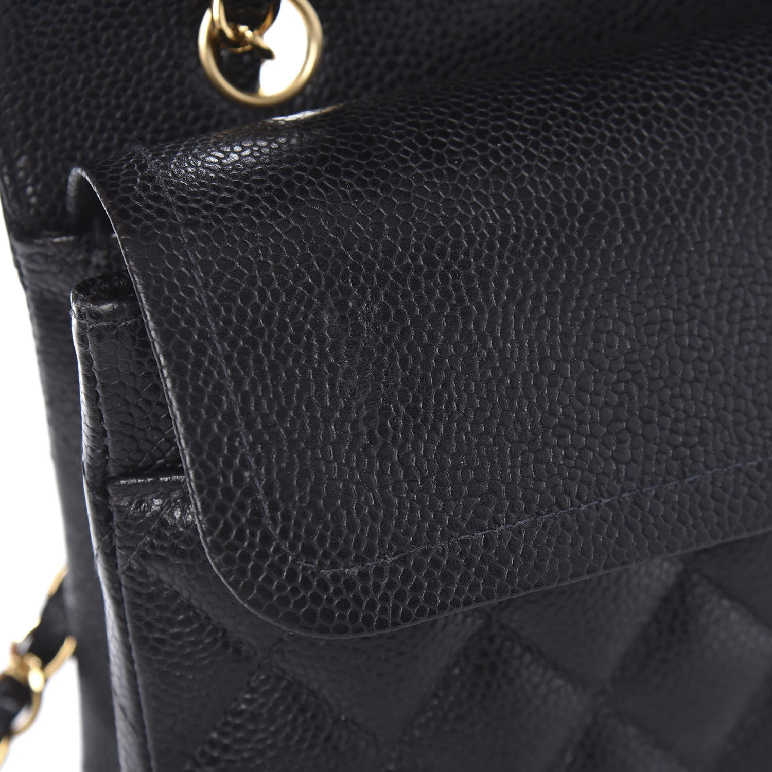 Chanel Caviar Quilted Medium Double Flap Black 11 of 12