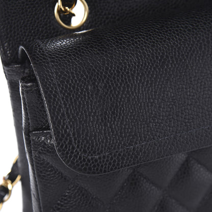 Chanel Caviar Quilted Medium Double Flap Black 11 of 12