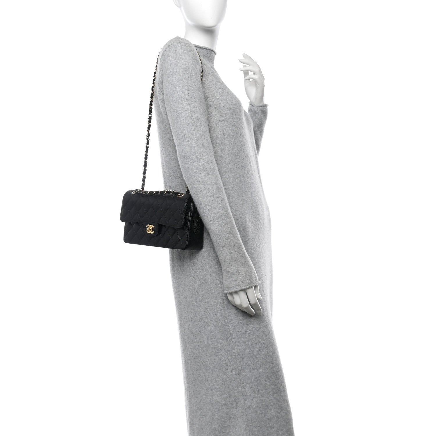 Chanel Caviar Quilted Small Double Flap Black 2 of 10