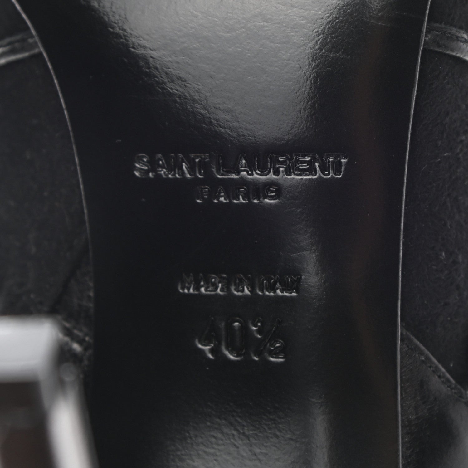 Saint Laurent Calfskin Velvet Lace Up Ankle Boots 40.5 Black 6 of 9