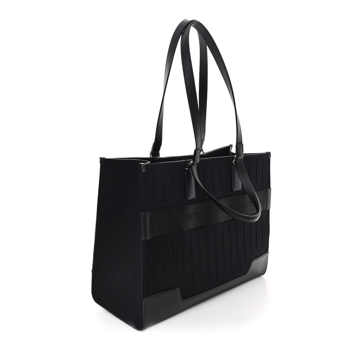 Canvas Never Still Large Tote Black