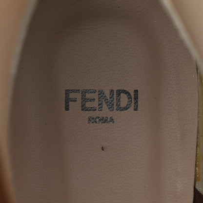 Fendi Glossy Neoprene FFrame Low Ankle Boots 37.5 White 7 of 9