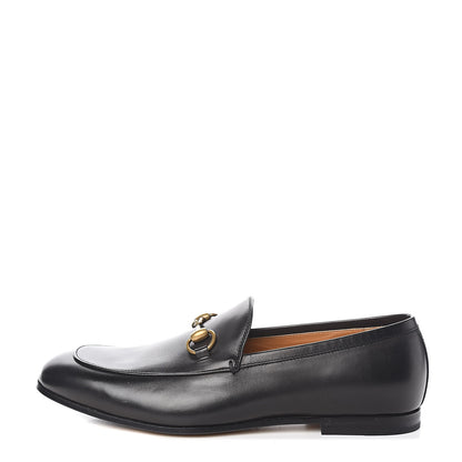 Gucci Calfskin Horsebit Mens Jordaan Loafers 7 Black 1 of 9
