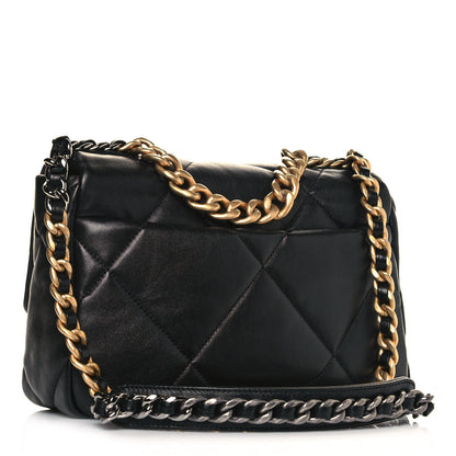Chanel Lambskin Quilted Medium Chanel 19 Flap Black 3 of 14