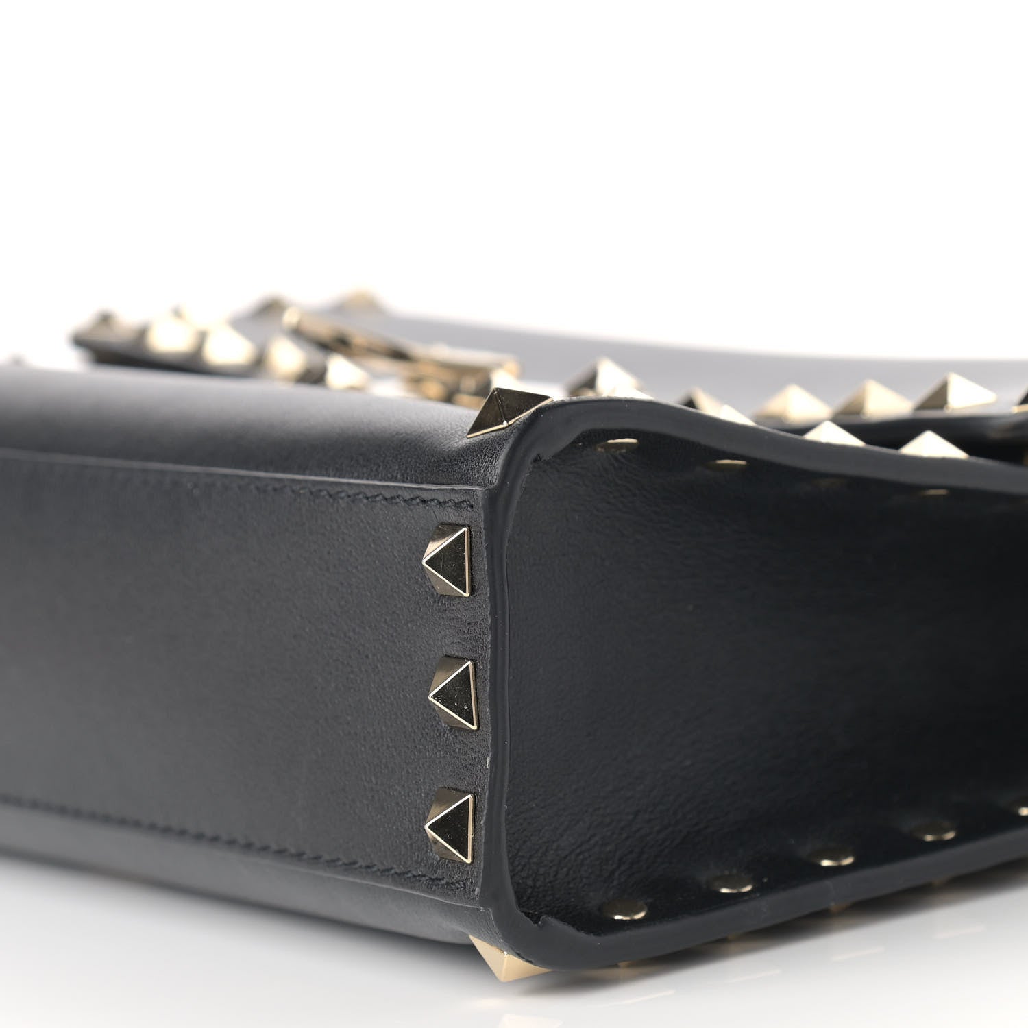 Valentino Garavani Vitello Medium Rockstud Flip Lock Crossbody Bag Black 6 of 8