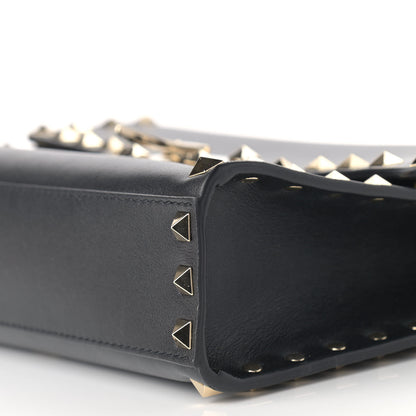 Valentino Garavani Vitello Medium Rockstud Flip Lock Crossbody Bag Black 6 of 8
