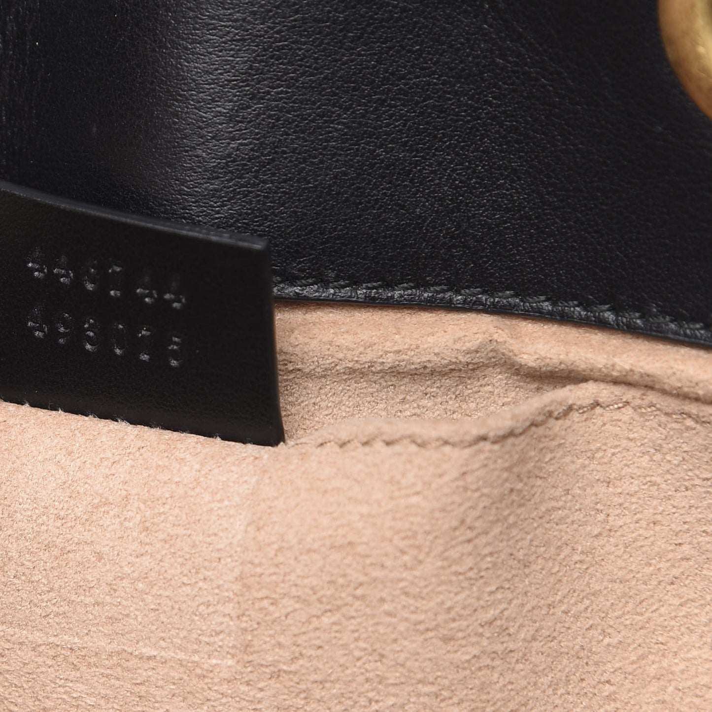 Calfskin Matelasse Mini GG Marmont Shoulder Bag Black