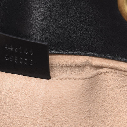 Gucci Calfskin Matelasse Mini GG Marmont Shoulder Bag Black 8 of 13