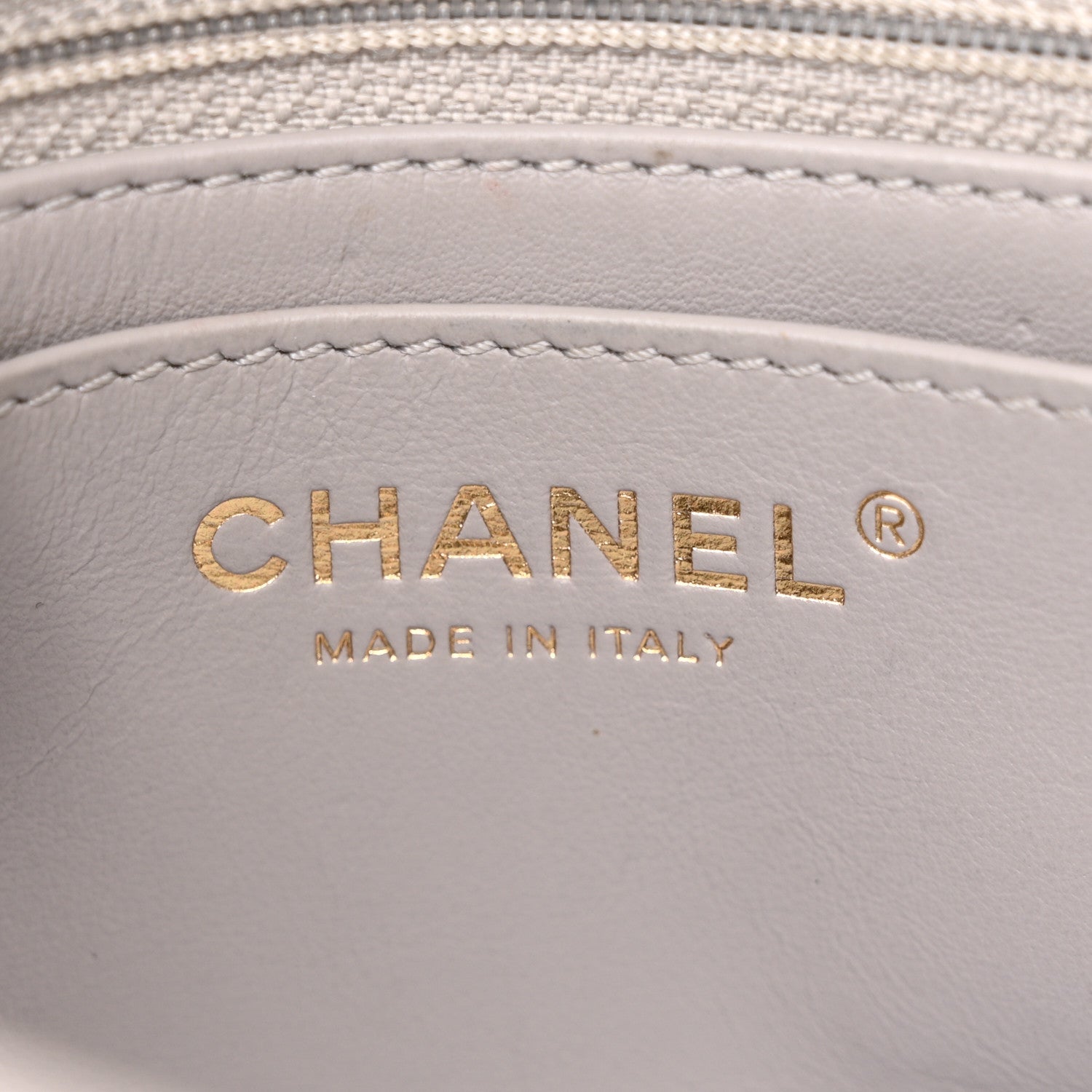 Chanel Lambskin Quilted Mini Pearl Crush Flap Light Grey 6 of 15