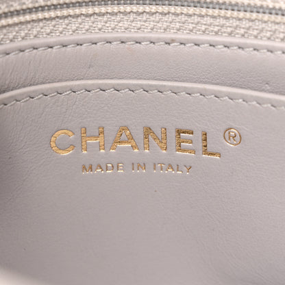 Chanel Lambskin Quilted Mini Pearl Crush Flap Light Grey 6 of 15