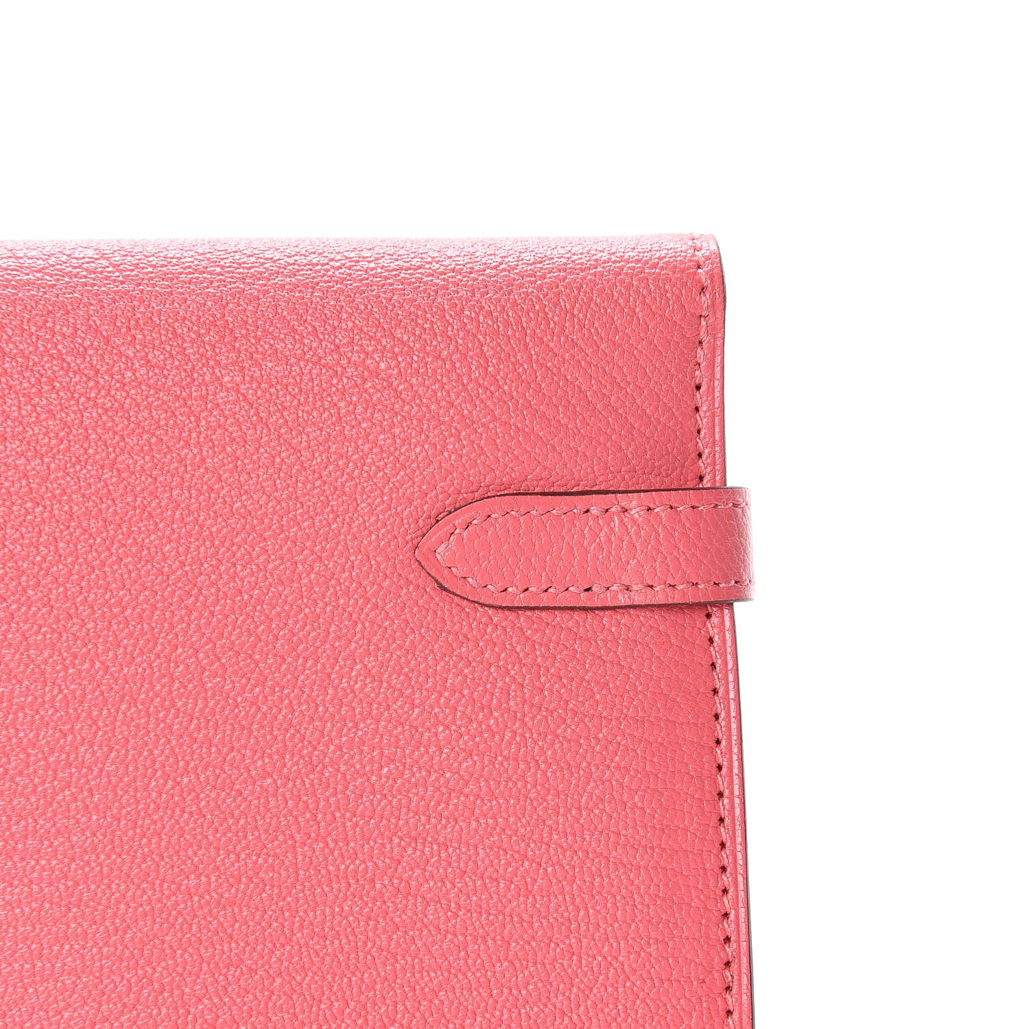 Hermes Chevre Mysore Kelly Longue Wallet Rose Lipstick 9 of 11