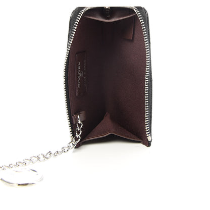 Chanel Caviar Quilted Key Holder Case Black 6 of 8