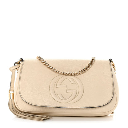 Gucci Cellarius Calfskin Medium Soho Flap Crossbody Ivoire 1 of 12