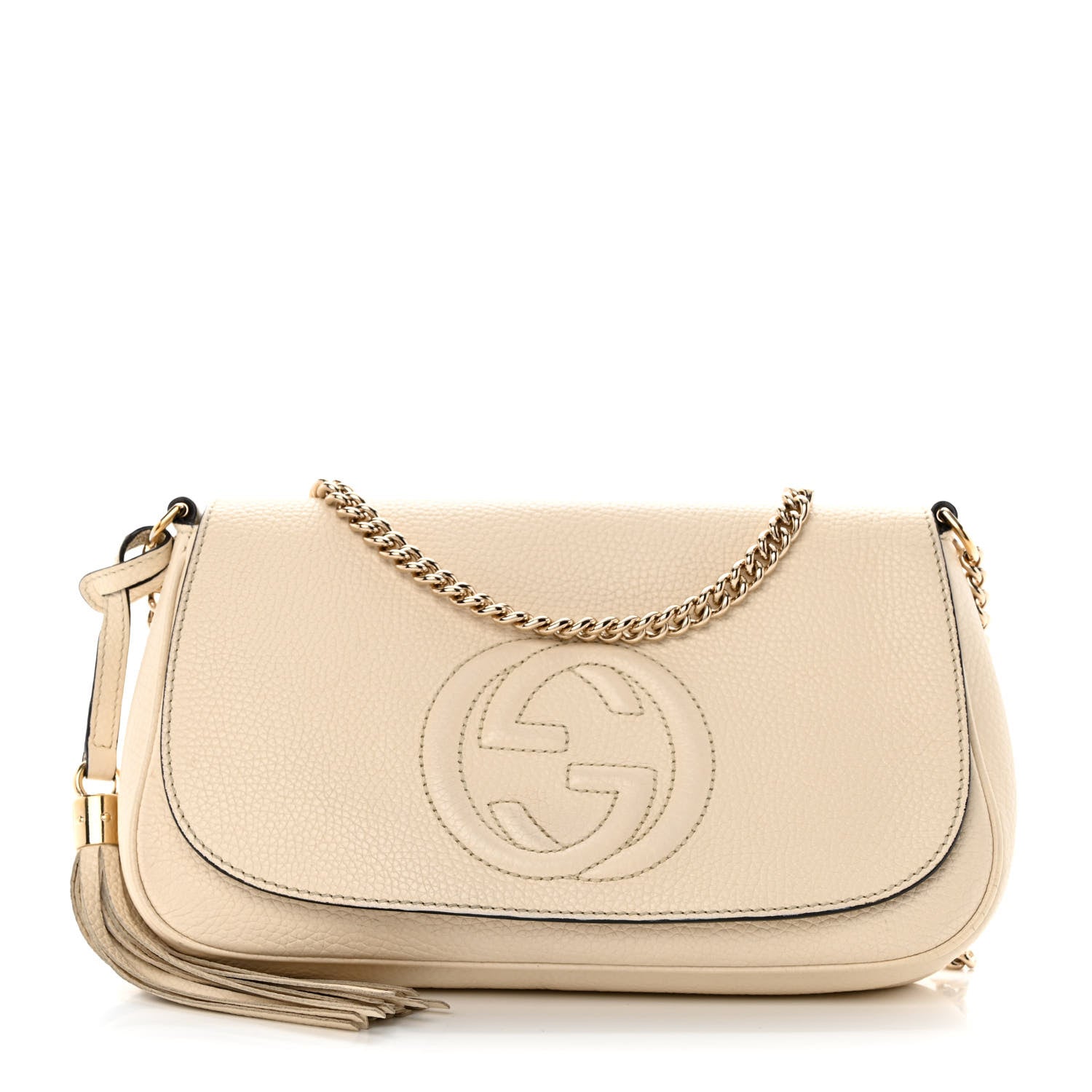 Gucci Cellarius Calfskin Medium Soho Flap Crossbody Ivoire 1 of 12