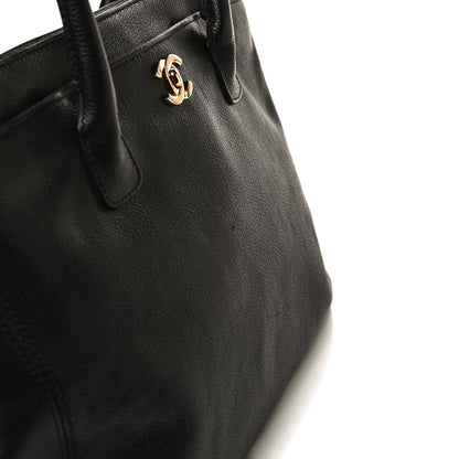 Chanel Calfskin Cerf Executive Shopper Tote Black 12 of 16