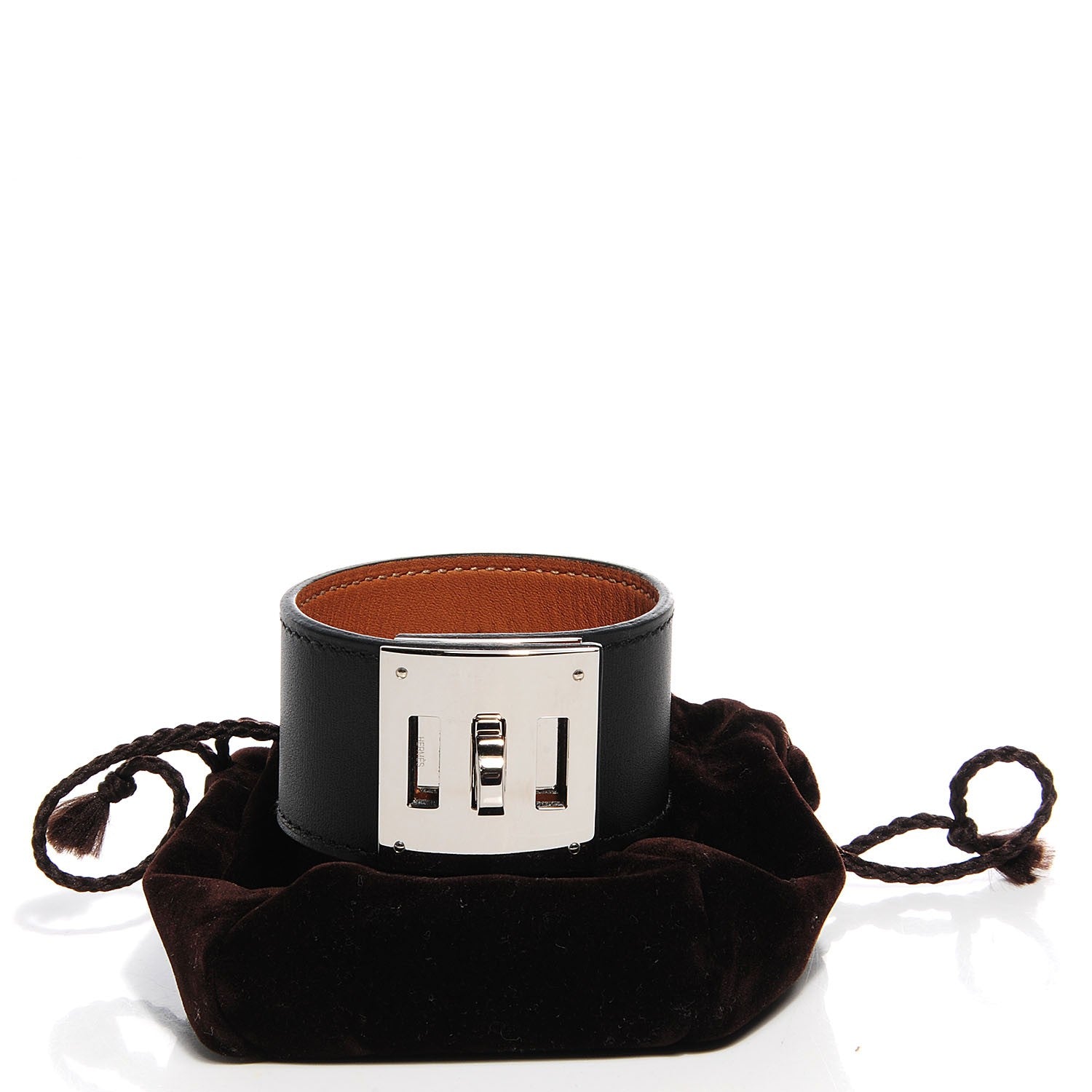 Hermes Chamonix Kelly Dog Bracelet Black 4 of 7
