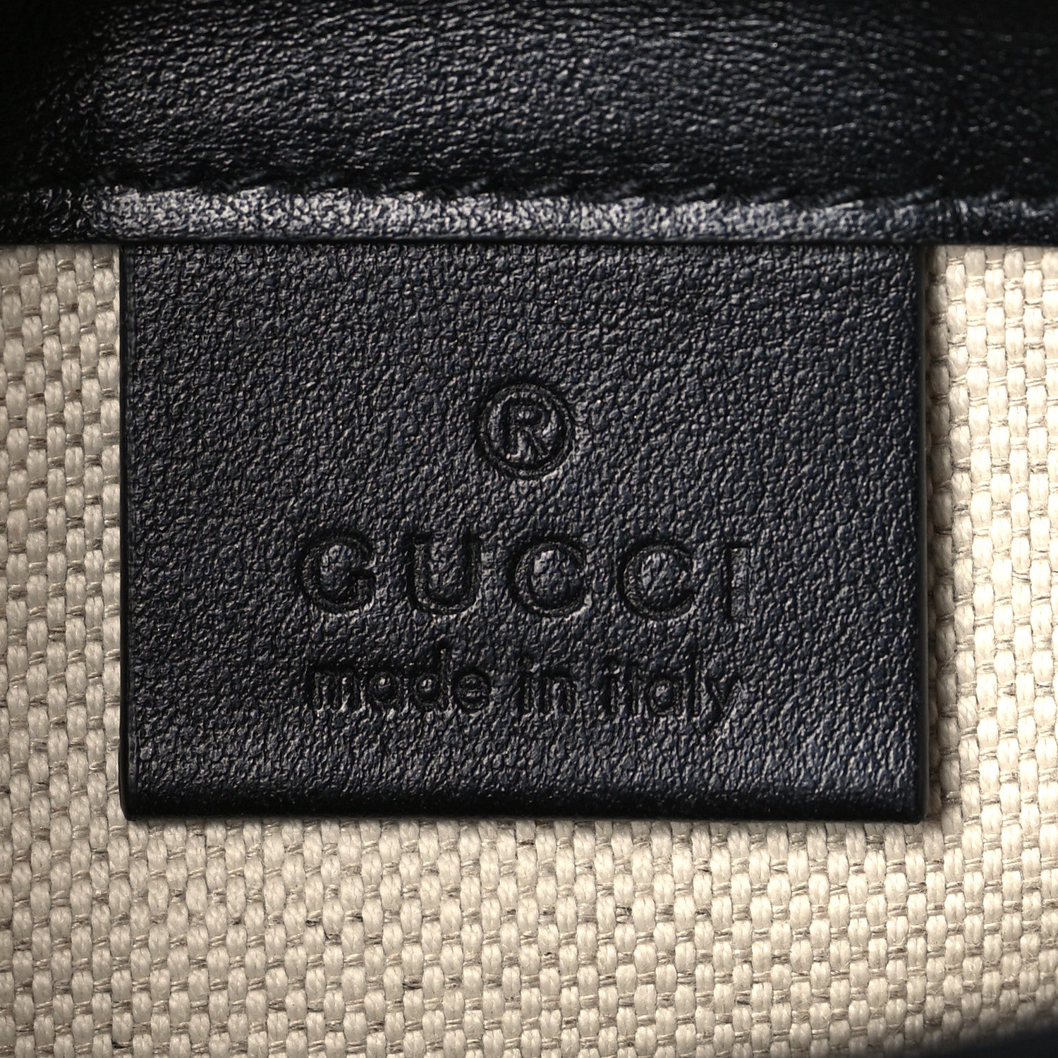 Gucci Calfskin GG Tennis Embossed Messenger Bag Black 6 of 9