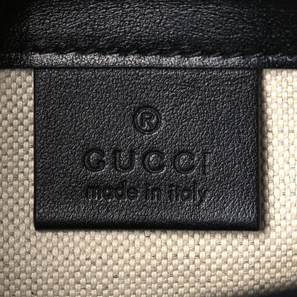 Gucci Calfskin GG Tennis Embossed Messenger Bag Black 6 of 9