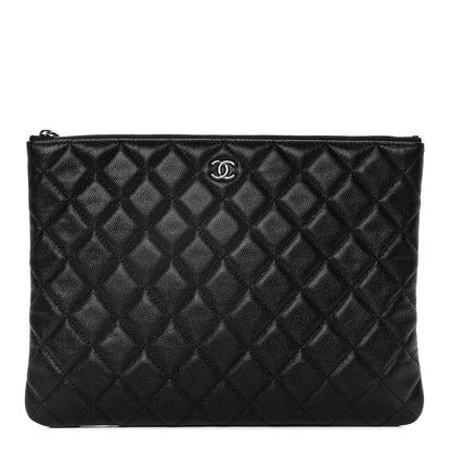 Chanel Caviar Quilted Medium Cosmetic Case Black 1 of 11